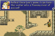 Kefka planning to exterminate Doma (GBA).