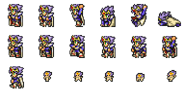 Set of Paladin Cecil's sprites.