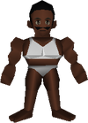 Dark-skinned bodybuilder in Final Fantasy VII.