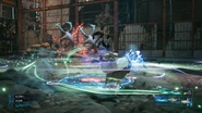 Close-range Windstorm in Final Fantasy VII Remake Intergrade.