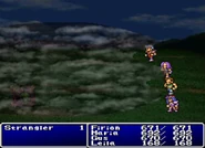 Blind cast on the enemy party in Final Fantasy II (PS).