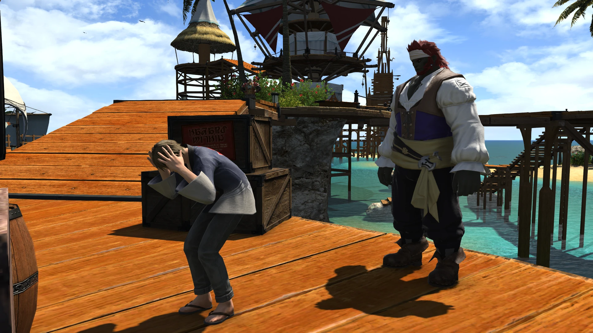 Lyonell from FFXIV scolding