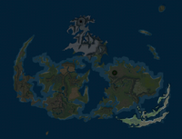 Highlighted on the world map