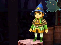 Blue Cone Hat in Final Fantasy Crystal Chronicles: Ring of Fates.