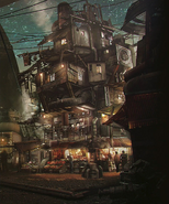 Sector 5 Slums artwork for FFVII Remake