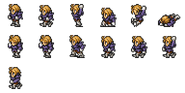 Set of Ramza's Wardrobe Record sprites.