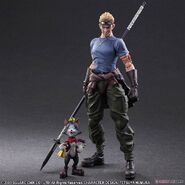 Advent Children Play Arts -Kai- Set with Cid Highwind