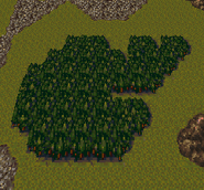 Dinosaur forest on the World Map (SNES).