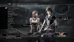 XIII-2 Main Menu