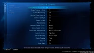 Camera & Controls menu.