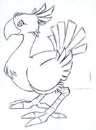 Chocobo FFVII Sketch 1