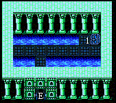 A treasure room on the third floor (NES).