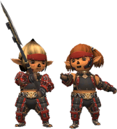 Tarutaru Warriors in Artifact Armor.