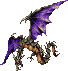 Bahamut's sprite on the title screen.