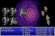 Break1 cast on all enemies in Final Fantasy II (GBA).