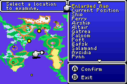 In-game world map (GBA).