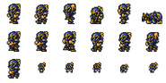 Set of Luneth's Dark Knight sprites.