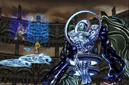 Kuja teleports the party from Necron from FFIX Remastered.png (2.19 MB) Kuja's teleport spell has Terra writing and the emblem at the bottom.
