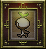 A mandragora depicted in the "Sproutling Board" furnishing.