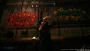 Sector 6 tunnels graffiti from FFVII Remake