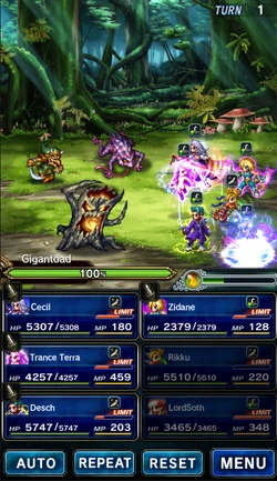 Final Fantasy Brave Exvius.