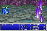 Aura1 cast on the party in Final Fantasy II (GBA).