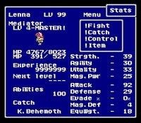 FFV Restored Catch on Status Menu