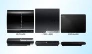 Comparison between all three models of the PlayStation 3.