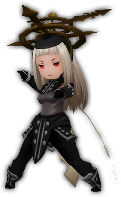 Magnolia as a time mage in Bravely Second: End Layer.