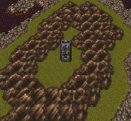 Cultists' Tower on the World Map (SNES).