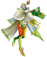 Render from Dissidia 012 Final Fantasy of Kefka's third outfit, based on an alternate Amano art.