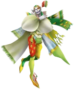 Изображение третьего наряда Кефки из Dissidia 012 Final Fantasy, основанное на альтернативных рисунках Амано.