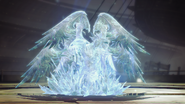 Cid in crystal stasis in Final Fantasy XIII.