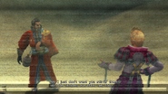 Gippal meets Auron before the Siege of Home event in Final Fantasy X.