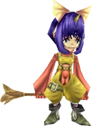 Eiko (Mirror) holds the Golem's Flute.