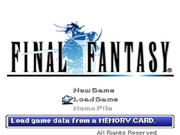 FFI PSX Title Screen