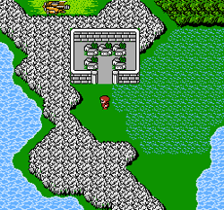Bafsk on the World Map (NES).