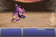 Locke being ejected by Typhon in Final Fantasy VI.