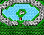 Kashuan Keep on the World Map (NES).