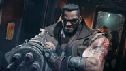 FFVIIR Barret.png (3.03 MB) Fighting on the train headed to Sector 5.