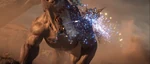 Nyx warping to kill a behemoth in Kingsglaive FFXV