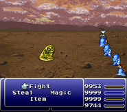 Dummied Digestive Fluid enemy spell in Final Fantasy VI.