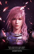 Fabula Nova Crystallis promotional poster for Lightning.