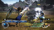 Noel attacks in Final Fantasy XIII-2.
