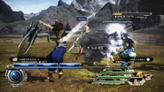 FFXIII-2 attack.jpg (683 KB) Noel attacks in Final Fantasy XIII-2.