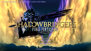 Pantalla de título de Shadowbringers.