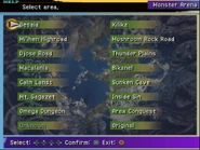 Monster Arena menu (PS2).