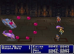 Fog1 cast on all enemies in Final Fantasy II (PS).