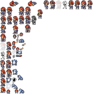 Sheet of Refia's Monk sprites.