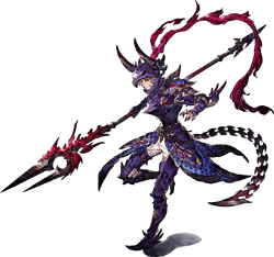 Gernsback from War of the Visions: Final Fantasy Brave Exvius sporting the traditional dragon-like armor of the dragoon.